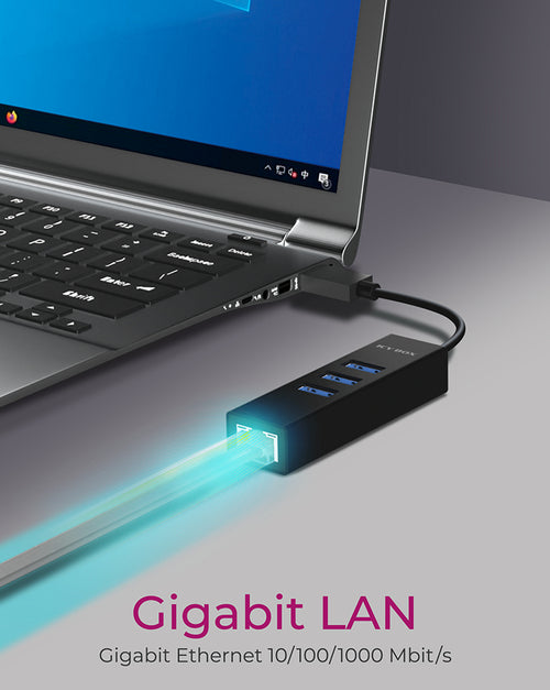 ICY BOX USB 3.0/USB-C HUB 3xUSB 3.0 1xGigabit LAN