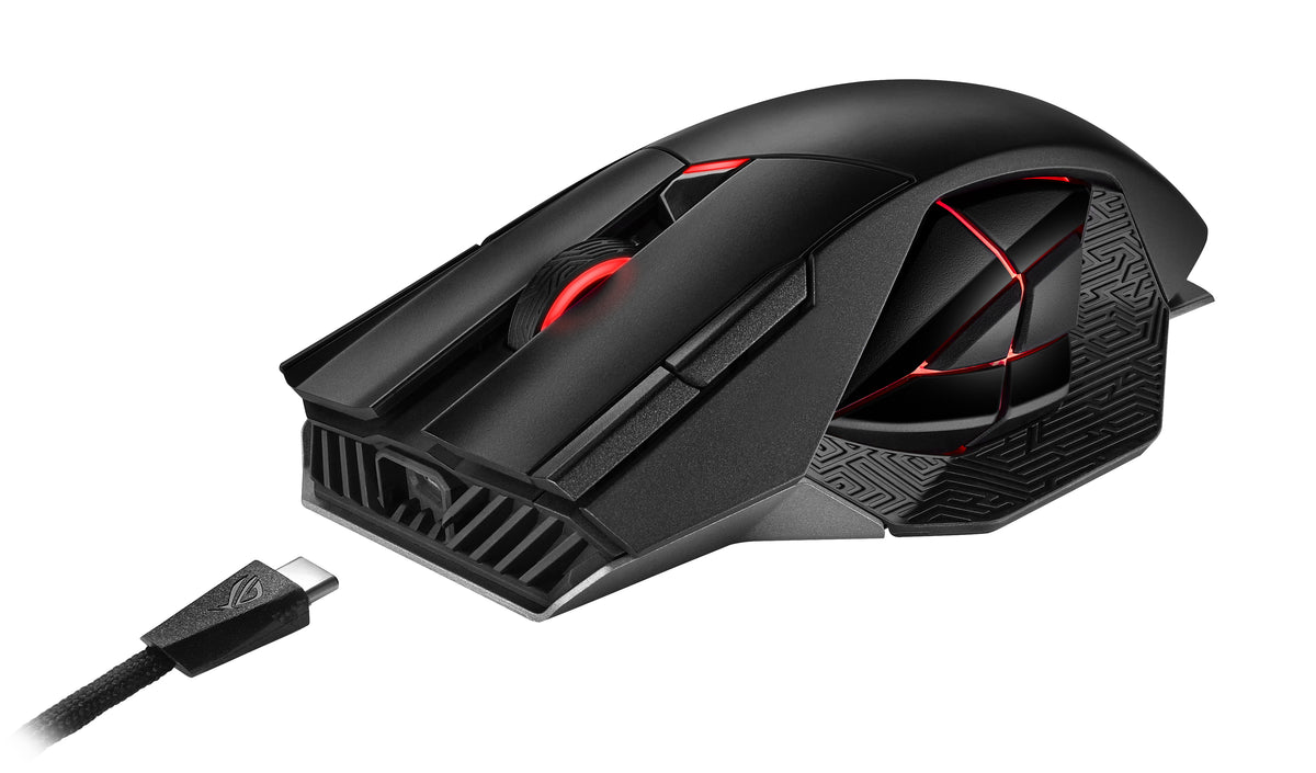 ASUS ROG Spatha X Maus Gaming rechts RF Wireless + USB Type-C Optisch 19000 DPI