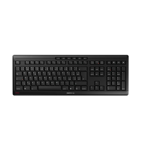 CHERRY Stream Wireless Tastatur Universal RF kabellos + USB QWERTZ Tschechisch Schwarz