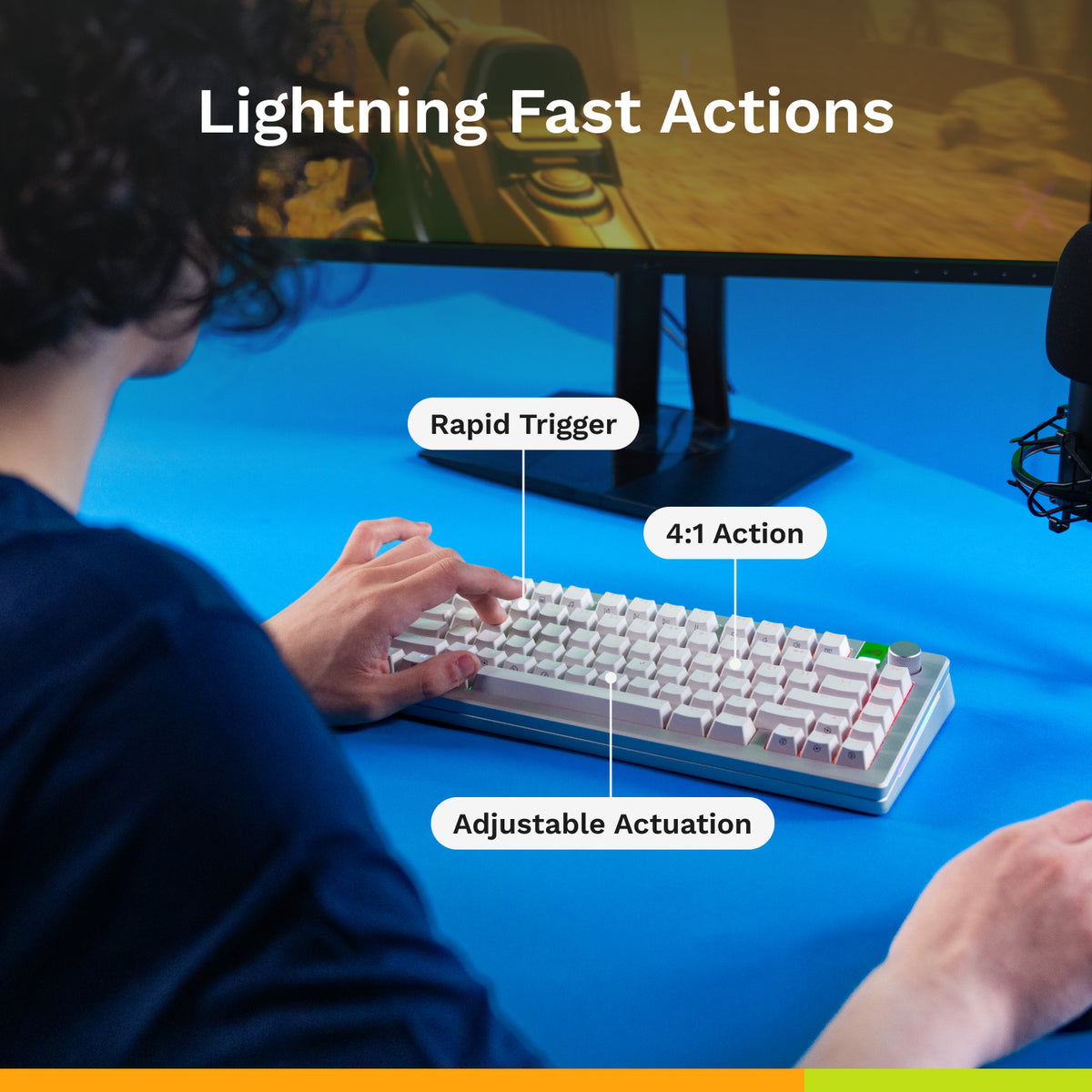 Glorious Gaming GMMK 3 PRO HE 75% Prebuilt Tastatur USB QWERTY US Englisch Schwarz