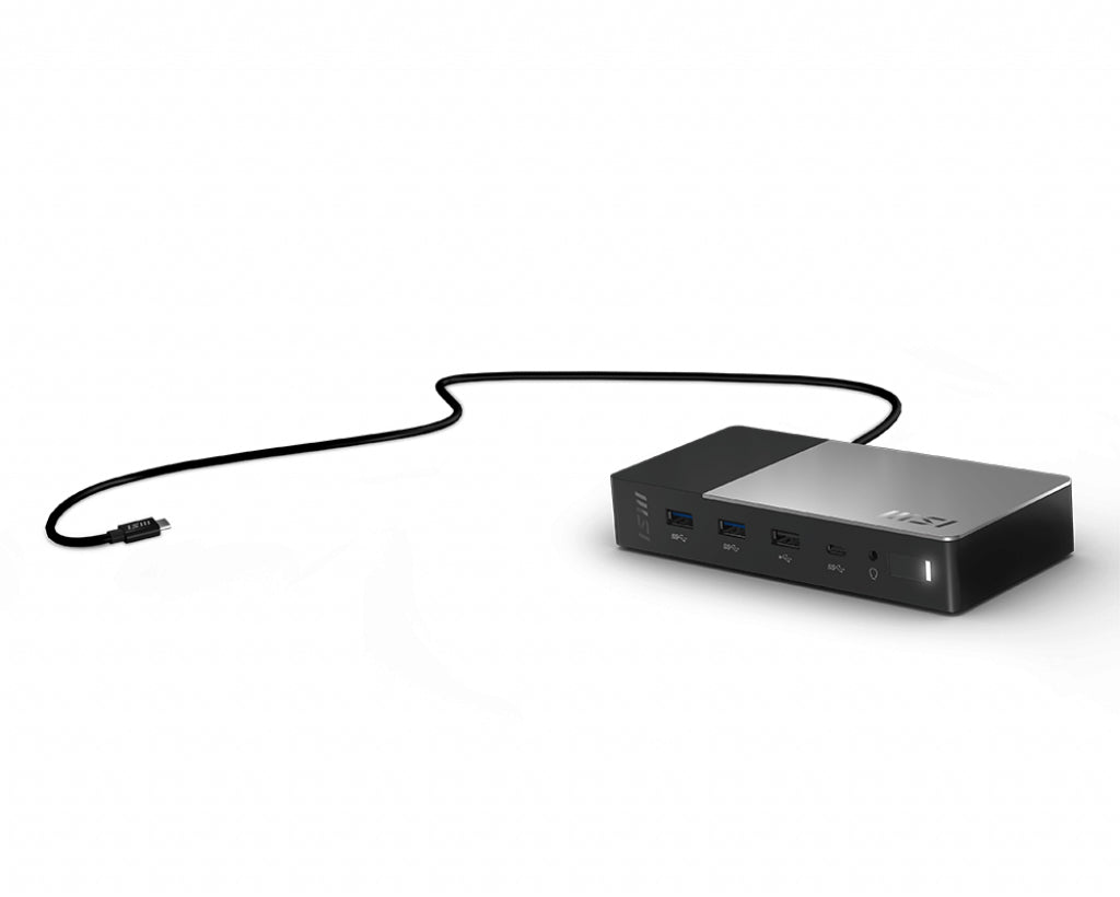 MSI USB-C Docking Station Gen 2 USB 3.2 Gen 2 (3.1 Gen 2) Type-C Schwarz