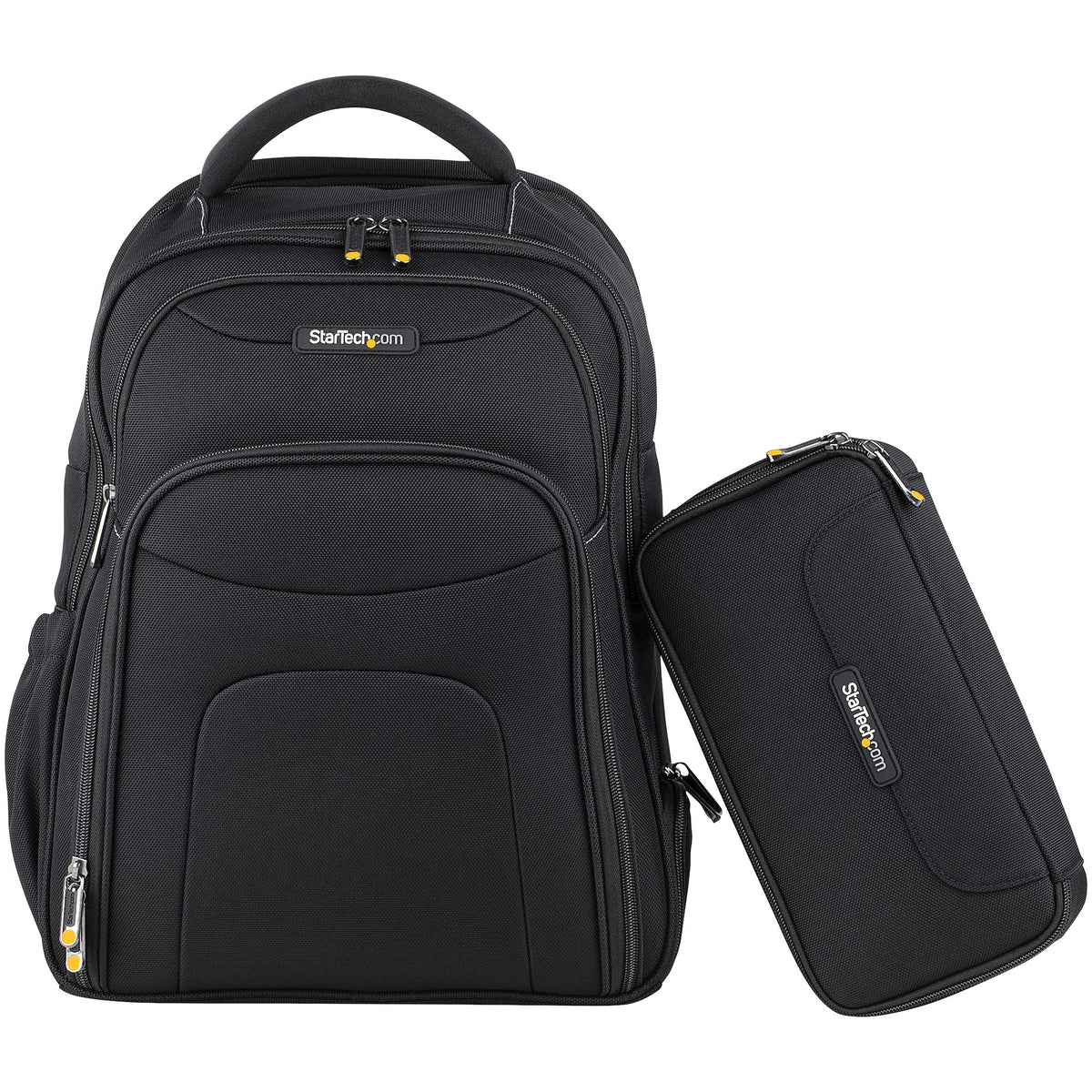 StarTech.com 17.3" Laptop Rucksack mit abnehmbarer Zubehörtasche - Ergonomischer IT Rucksack für IT Techniker/Profi - Robuster Notebook/Laptop Rucksack - Gepolsterter Business Rucksack