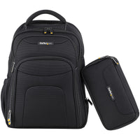 StarTech.com 17.3" Laptop Rucksack mit abnehmbarer Zubehörtasche - Ergonomischer IT Rucksack für IT Techniker/Profi - Robuster Notebook/Laptop Rucksack - Gepolsterter Business Rucksack