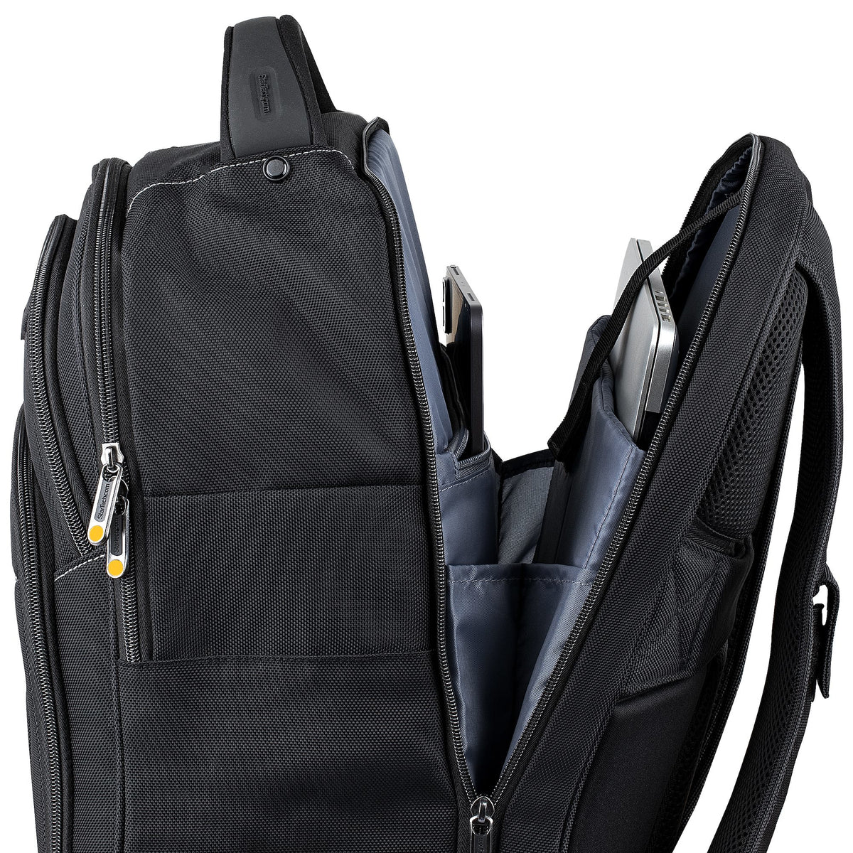 StarTech.com 17.3" Laptop Rucksack mit abnehmbarer Zubehörtasche - Ergonomischer IT Rucksack für IT Techniker/Profi - Robuster Notebook/Laptop Rucksack - Gepolsterter Business Rucksack