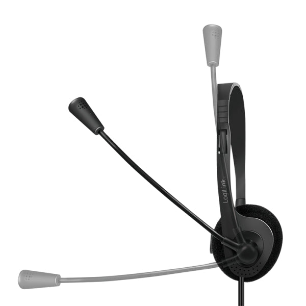 LogiLink HS0054 Kopfhörer & Headset Kabelgebunden Kopfband Büro/Callcenter Schwarz