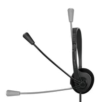 LogiLink HS0054 Kopfhörer & Headset Kabelgebunden Kopfband Büro/Callcenter Schwarz
