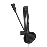 LogiLink HS0054 Kopfhörer & Headset Kabelgebunden Kopfband Büro/Callcenter Schwarz