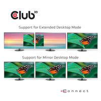 CLUB3D UNIVERSAL USB Gen1 Typ-C Triple Display Dynamic PD Ladestation mit 65 Watt PS (VGA, HDMI, DP, ETHERNET)