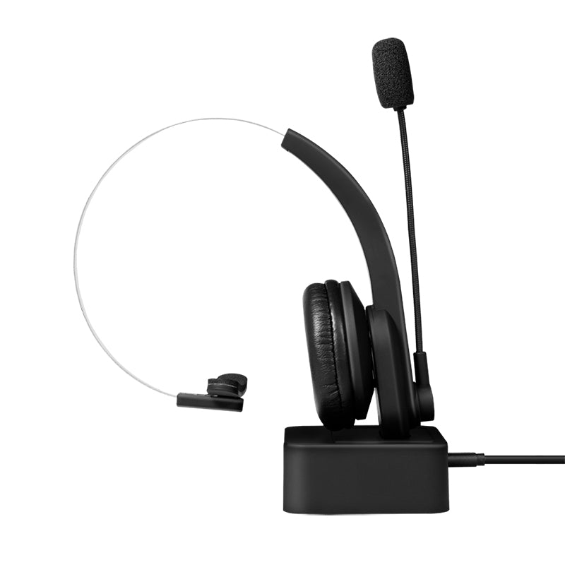 LogiLink BT0059 Headphones & Headset Wireless Headband Office/Call Center Bluetooth Charging Station Black