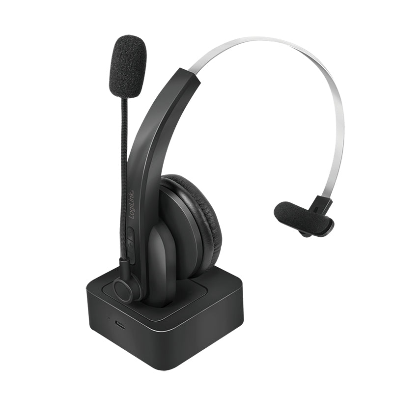 LogiLink BT0059 Kopfhörer & Headset Kabellos Kopfband Büro/Callcenter Bluetooth Ladestation Schwarz
