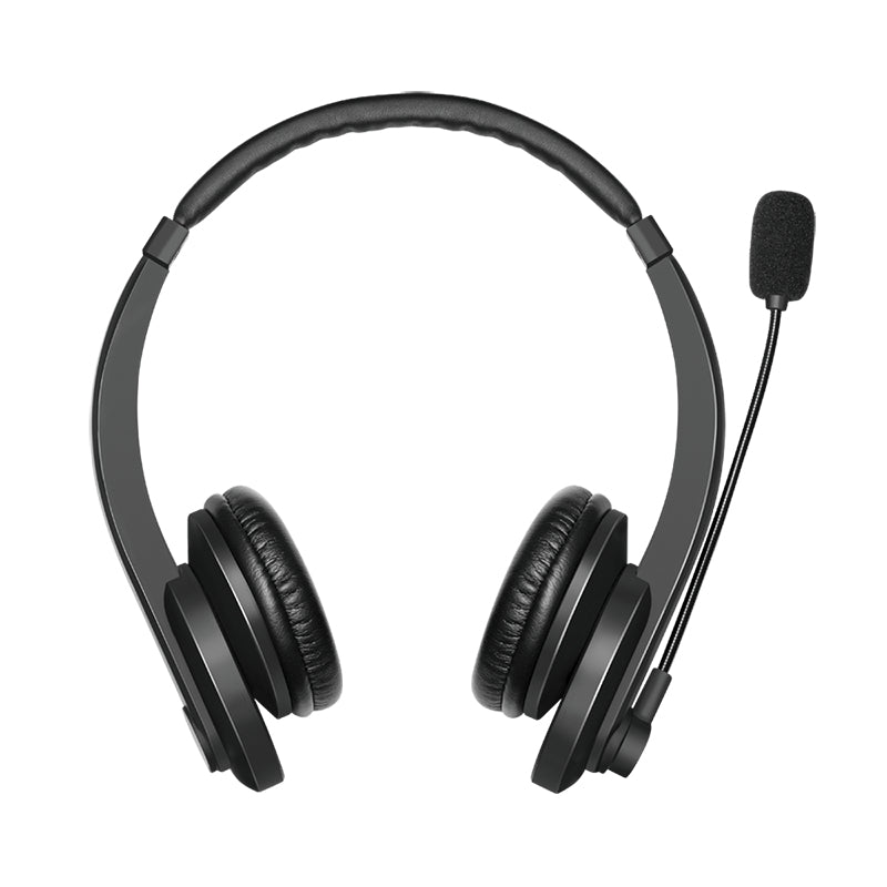 LogiLink BT0060 Casque sans fil avec serre-tête pour bureau/centre d'appels Bluetooth Noir