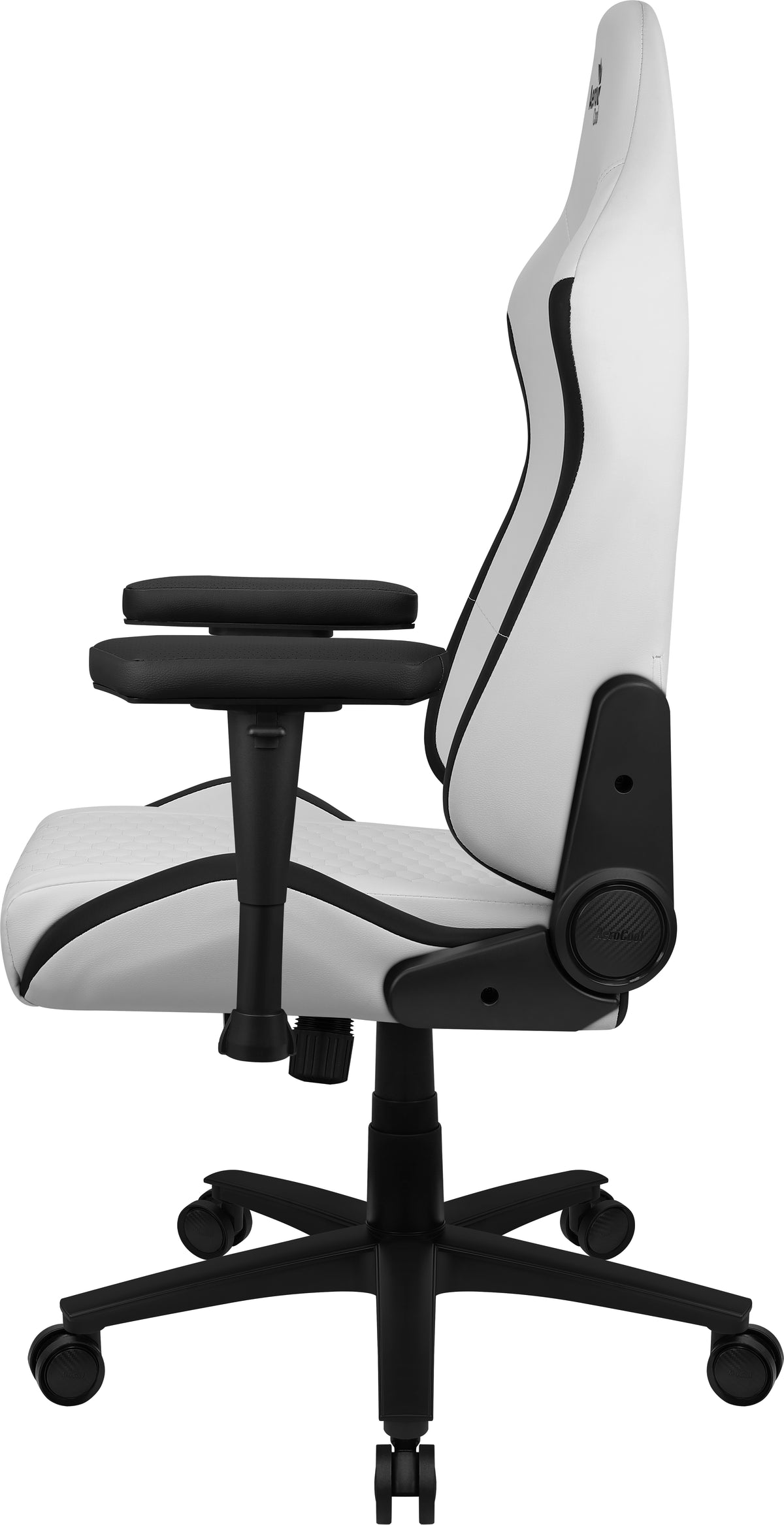 Aerocool CROWNMOONSW Videospiel-Stuhl Universal-Gamingstuhl Gepolsterter Sitz Weiß