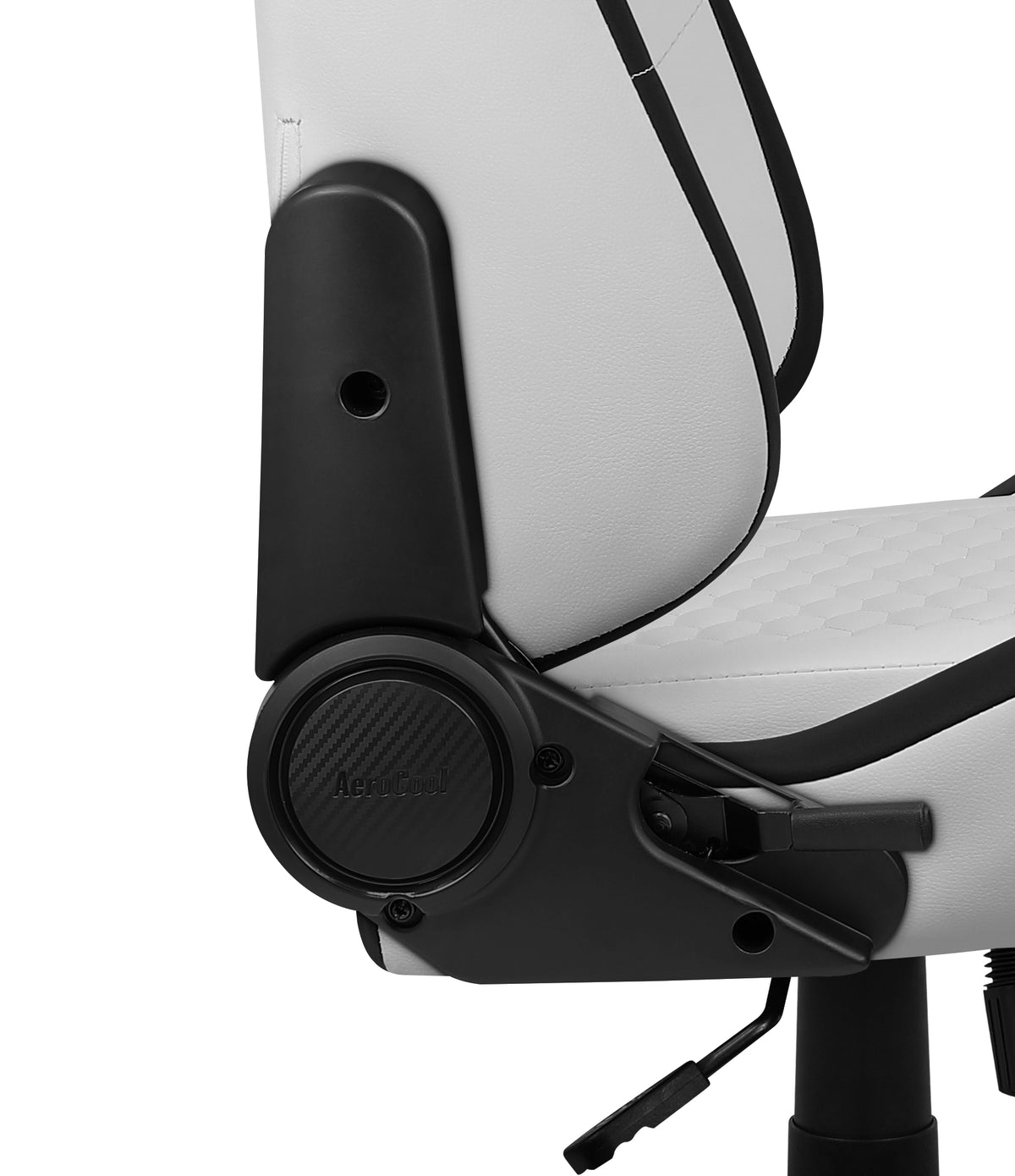 Aerocool CROWNMOONSW Videospiel-Stuhl Universal-Gamingstuhl Gepolsterter Sitz Weiß