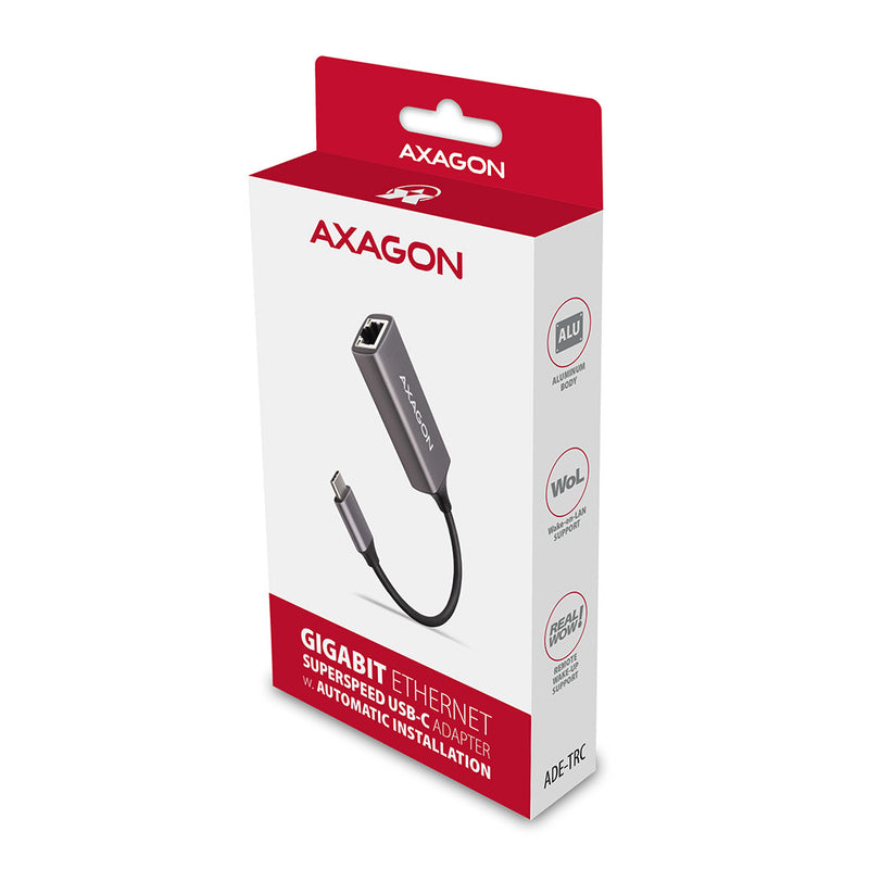 Axagon ADE-TRC SuperSpeed USB-C Gigabit Ethernet Adapter