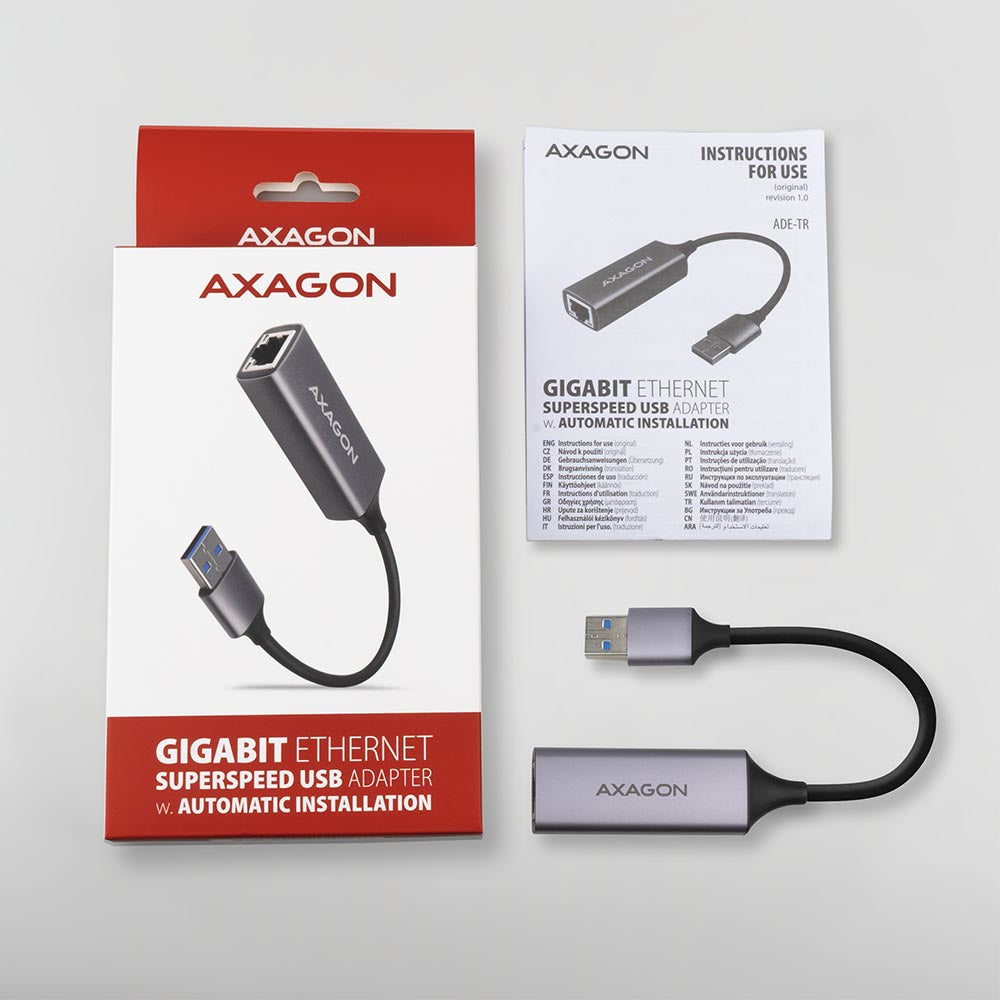 Axagon ADE-TR SuperSpeed USB Gigabit Ethernet Adapter