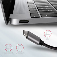 Axagon HMC-6M2 USB 3.2 Gen 1 hub, 2x USB-A, HDMI, RJ-45, SATA M.2, PD 100W, USB-C Kabel