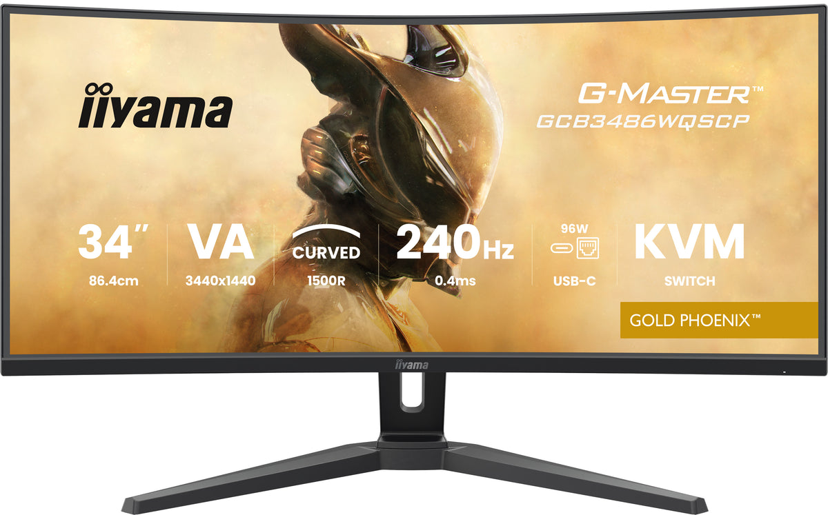 iiyama G-MASTER GCB3486WQSCP-B1 Computerbildschirm 86,4 cm (34") 3440 x 1440 Pixel UltraWide Quad HD Schwarz