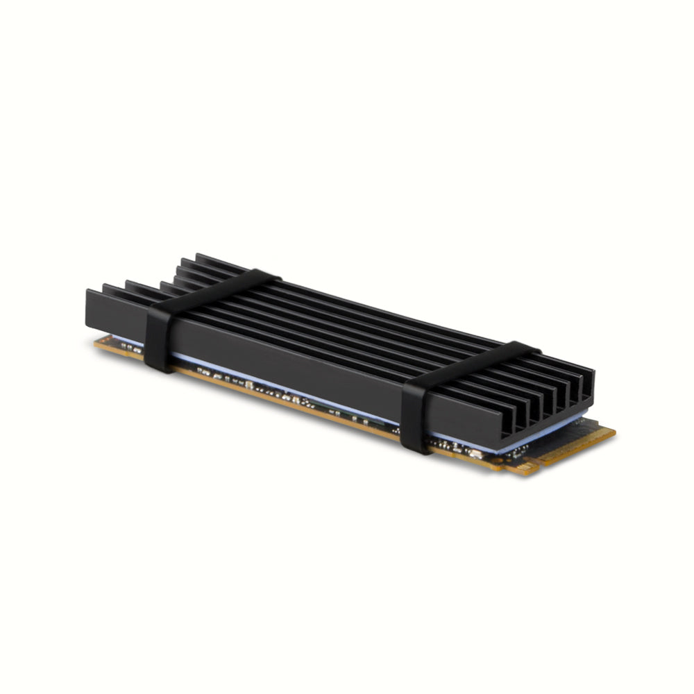 Axagon CLR-M2L6 Alu-Passivkühler für alle M.2-SSD-Festplatten Gr. 2280, Höhe 6 mm.