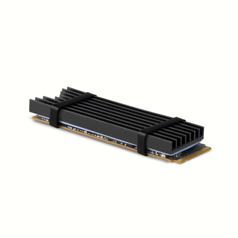 Axagon CLR-M2L6 Alu-Passivkühler für alle M.2-SSD-Festplatten Gr. 2280, Höhe 6 mm.