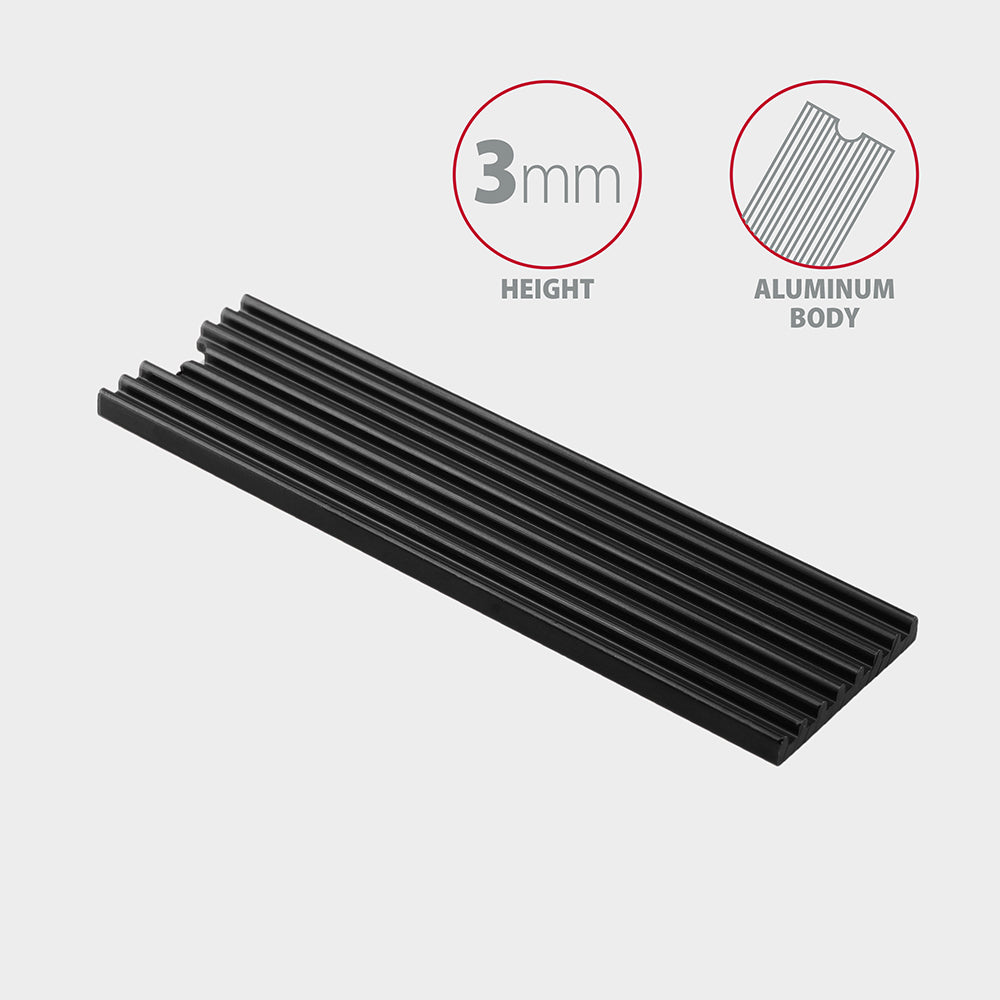Axagon CLR-M2L3 Alu-Passivkühler für alle M.2-SSD-Festplatten Gr. 2280, Höhe 3 mm