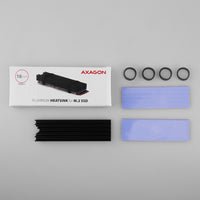 Axagon CLR-M2L10 Alu-Passivkühler für alle M.2-SSD-Festplatten Gr. 2280, Höhe 10 mm.