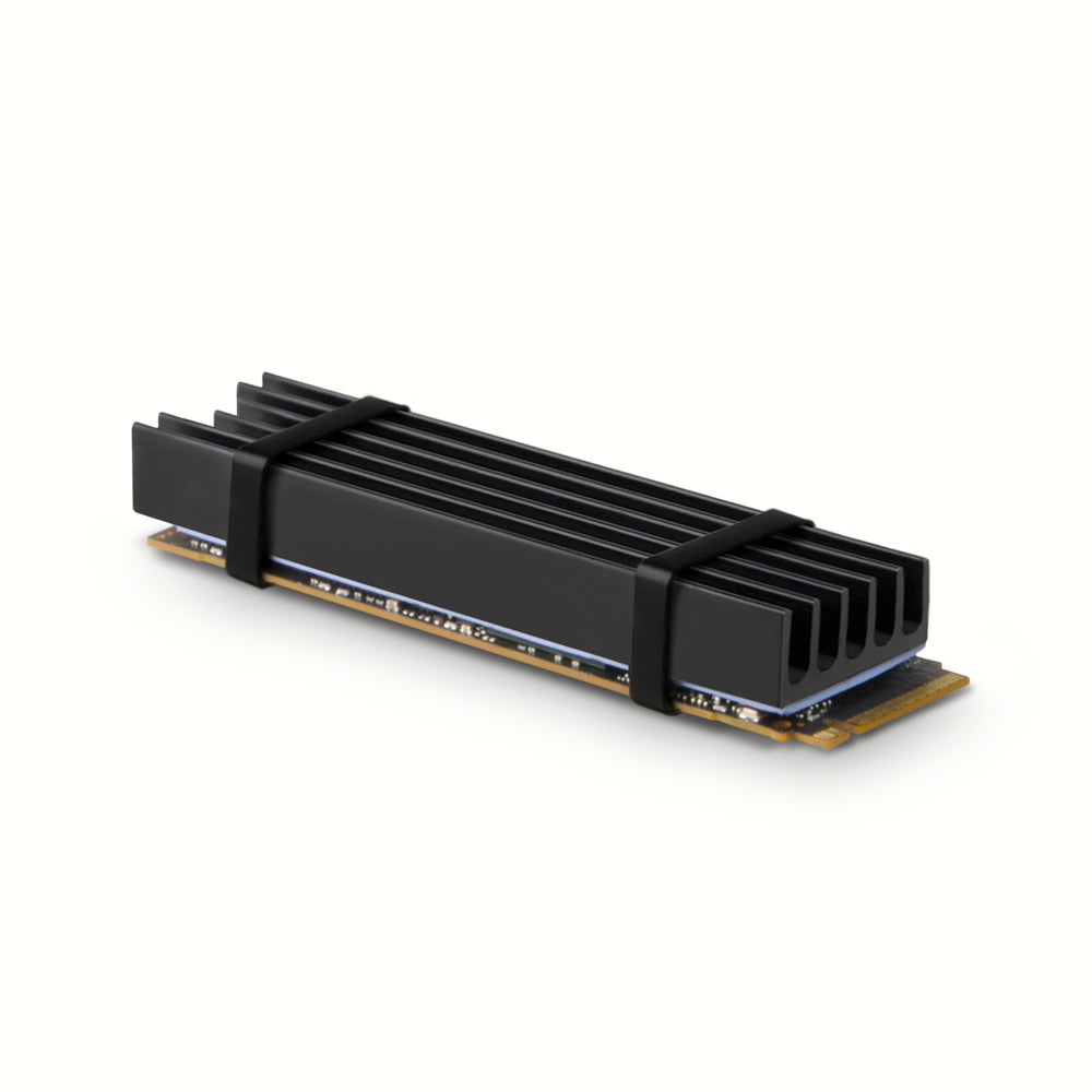 Axagon CLR-M2L10 Alu-Passivkühler für alle M.2-SSD-Festplatten Gr. 2280, Höhe 10 mm.