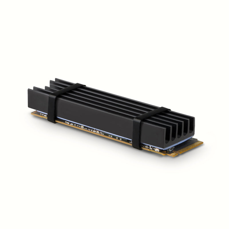 Axagon CLR-M2L10 Alu-Passivkühler für alle M.2-SSD-Festplatten Gr. 2280, Höhe 10 mm.