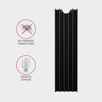 Axagon CLR-M2L10 Alu-Passivkühler für alle M.2-SSD-Festplatten Gr. 2280, Höhe 10 mm.