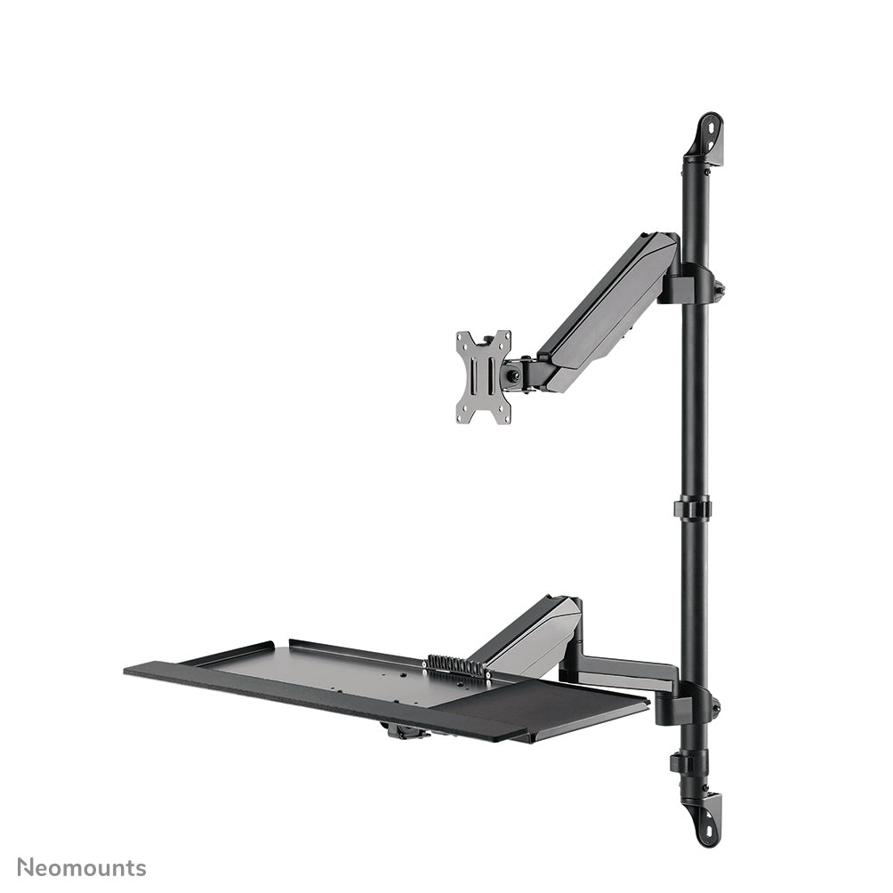 Neomounts WL90-325BL1 Sitz-Steh-Arbeitsplatz-Wand 17-32" - Gasfeder