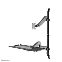 Neomounts WL90-325BL1 Sitz-Steh-Arbeitsplatz-Wand 17-32" - Gasfeder