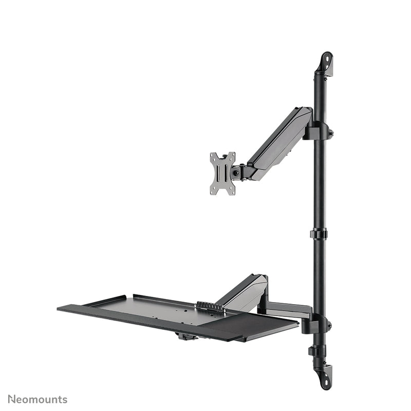 Neomounts WL90-325BL1 Sitz-Steh-Arbeitsplatz-Wand 17-32" - Gasfeder