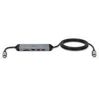 Lindy 43326 laptop-dockingstation & portreplikator Kabelgebunden USB 3.2 Gen 1 (3.1 Gen 1) Type-C Schwarz, Grau