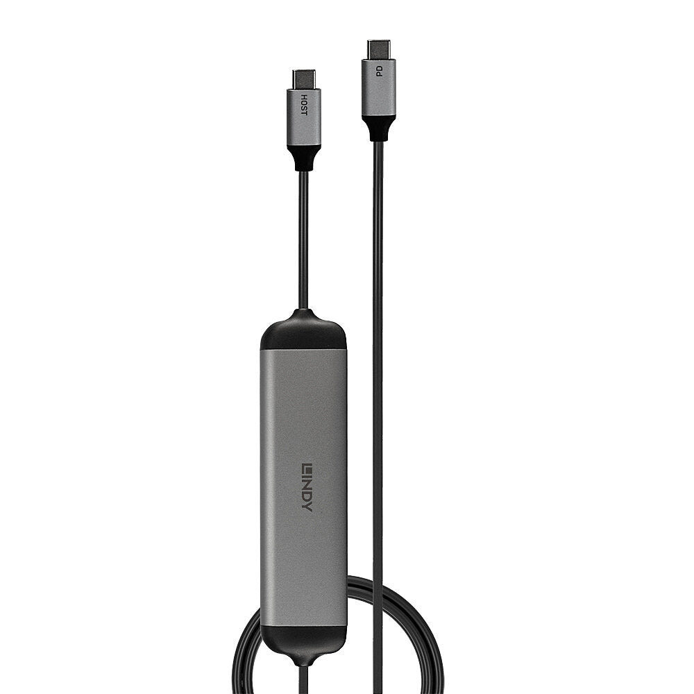 Lindy 43326 laptop-dockingstation & portreplikator Kabelgebunden USB 3.2 Gen 1 (3.1 Gen 1) Type-C Schwarz, Grau