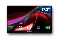 Verbatim 49593 Computerbildschirm 43,9 cm (17.3") 1920 x 1080 Pixel Full HD LCD Touchscreen Schwarz