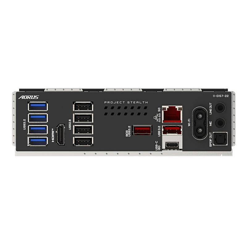 GIGABYTE B850 AORUS STEALTH Mainboard – AMD Ryzen 9000 Series CPUs, digitales 14+2+2-Phasen-VRM, bis zu 8200 MHz DDR5 (O.C.), 2× PCIe-5.0-M.2 + 2× PCIe-4.0-M.2, Wi-Fi 7, 5-GbE-LAN, USB 3.2 Gen 2