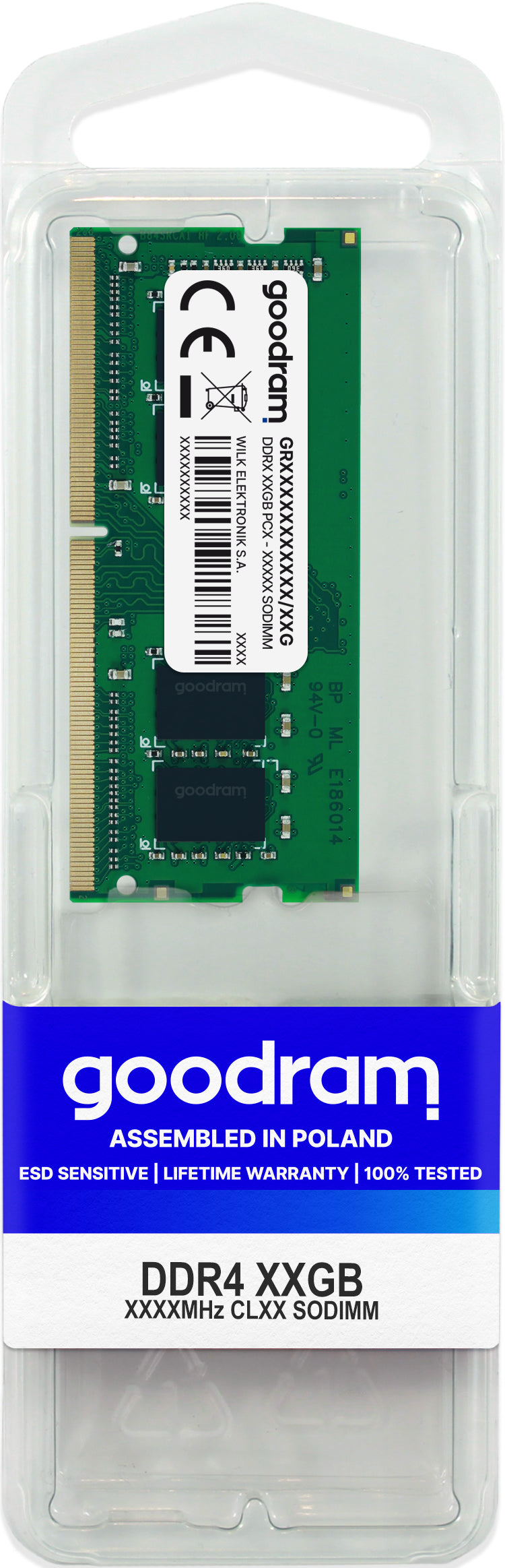 Goodram GR2666S464L19/16G Speichermodul 16 GB 1 x 16 GB DDR4 260-pin SO-DIMM