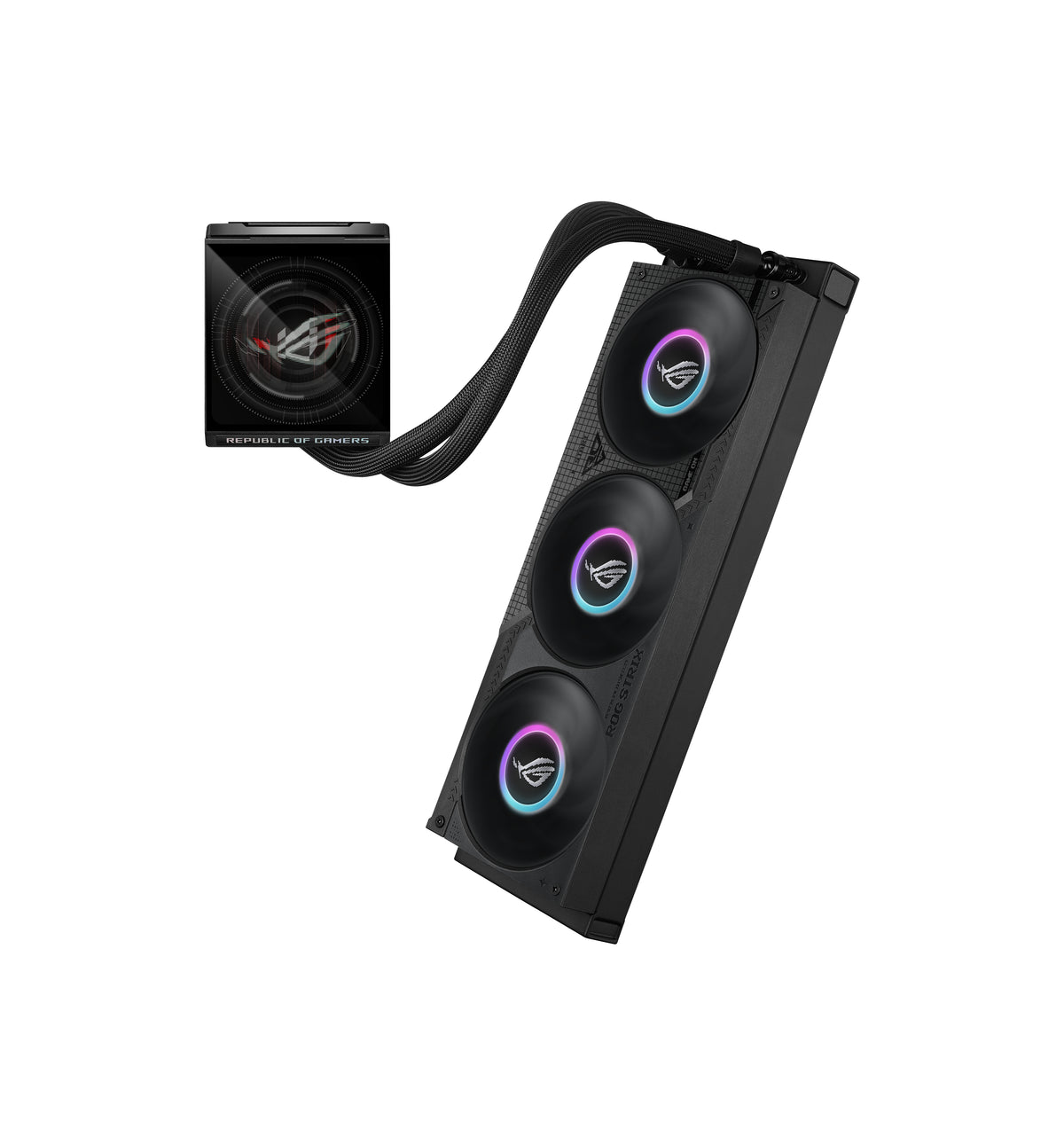 ASUS ROG Strix LC IV 360 ARGB LCD Prozessor Flüssigkeitskühlung 12 cm Schwarz