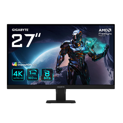 GIGABYTE GS27U 27" UHD-Gaming-Monitor - 3840 x 2160, 160Hz, 1ms, 350 cd/m², Display HDR400, HDMI 2.1, DisplayPort 1.4