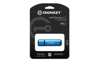 Kingston Technology IronKey 64GB USB-C Vault Privacy 50C AES-256 verschlüsselter, FIPS 197