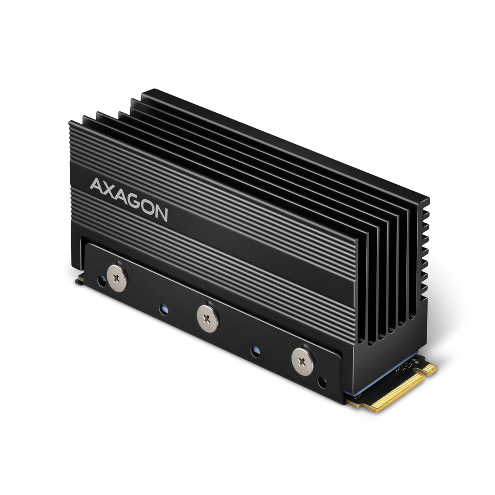 Axagon CLR-M2XL Alu-Passivkühler für ein- sowie doppelseitigen M.2 SSD-Festplatten Größe 2280, Höhe 36 mm