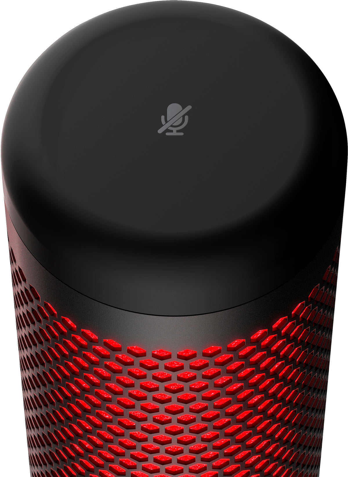 HyperX QuadCast - USB Microphone (Black-Red) - Red Lighting Rot PC-Mikrofon