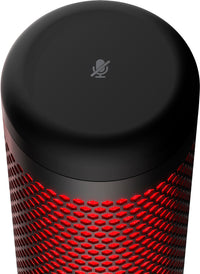 HyperX QuadCast - USB Microphone (Black-Red) - Red Lighting Rot PC-Mikrofon