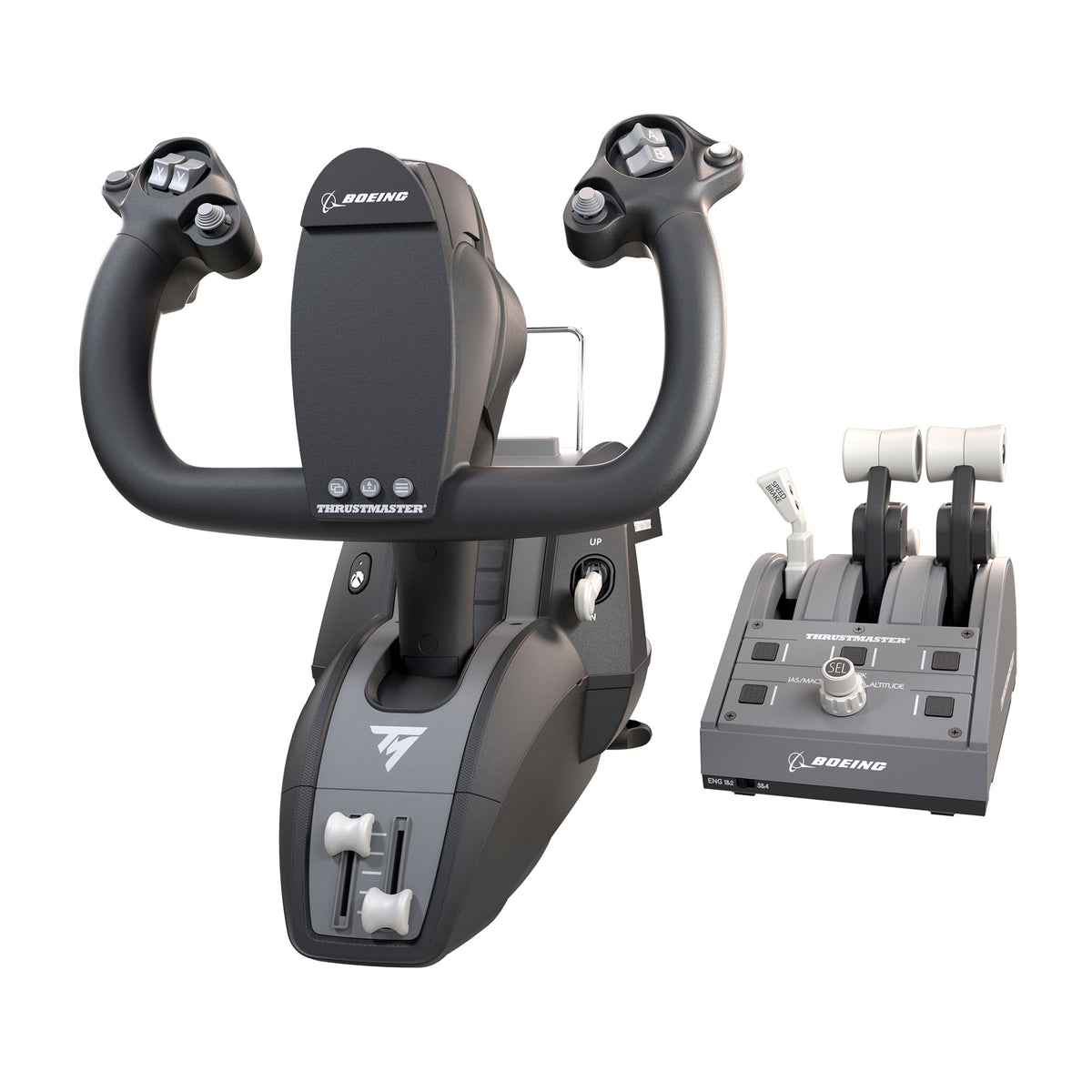 Thrustmaster TCA Yoke Pack Boeing Edition Schwarz, Grau USB Kampfstab PC, Xbox, Xbox One, Xbox One S, Xbox One X, Xbox Series S, Xbox Series X