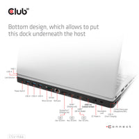 CLUB3D USB Gen1 Typ-C Triple Display DP Alt-Modus Displaylink Dynamic PD Ladestation mit 120 Watt PS