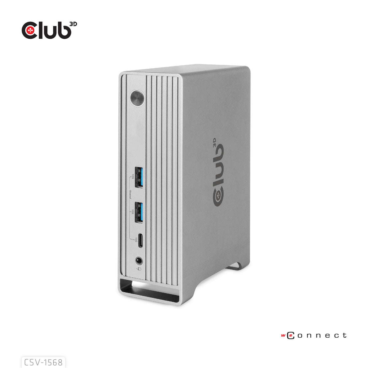 CLUB3D Universal Docking station Metal casing 1x USB Gen2 Type-C (data) 2x USB Gen2 Type-A Female 1x USB Gen1 Type-A Female 1x USB Type-A (RED) Smart Charging port 5V/2.4A Max. • 2x HDMI™ (DP Alt Mode) 1x DP™ (DP Alt Mode) hdr 1x VGA 1x RJ45+ 120 Watt
