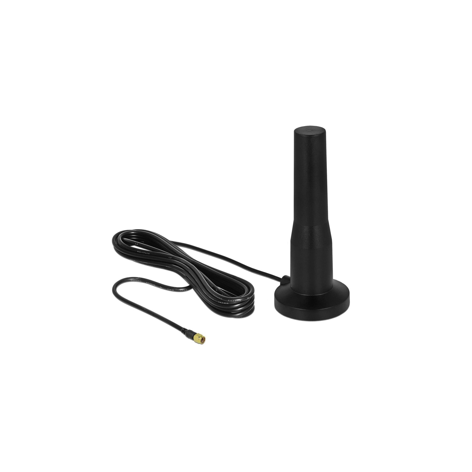 Delock LTE Antenne, 3-5dBi, Magnetfuss,12cm