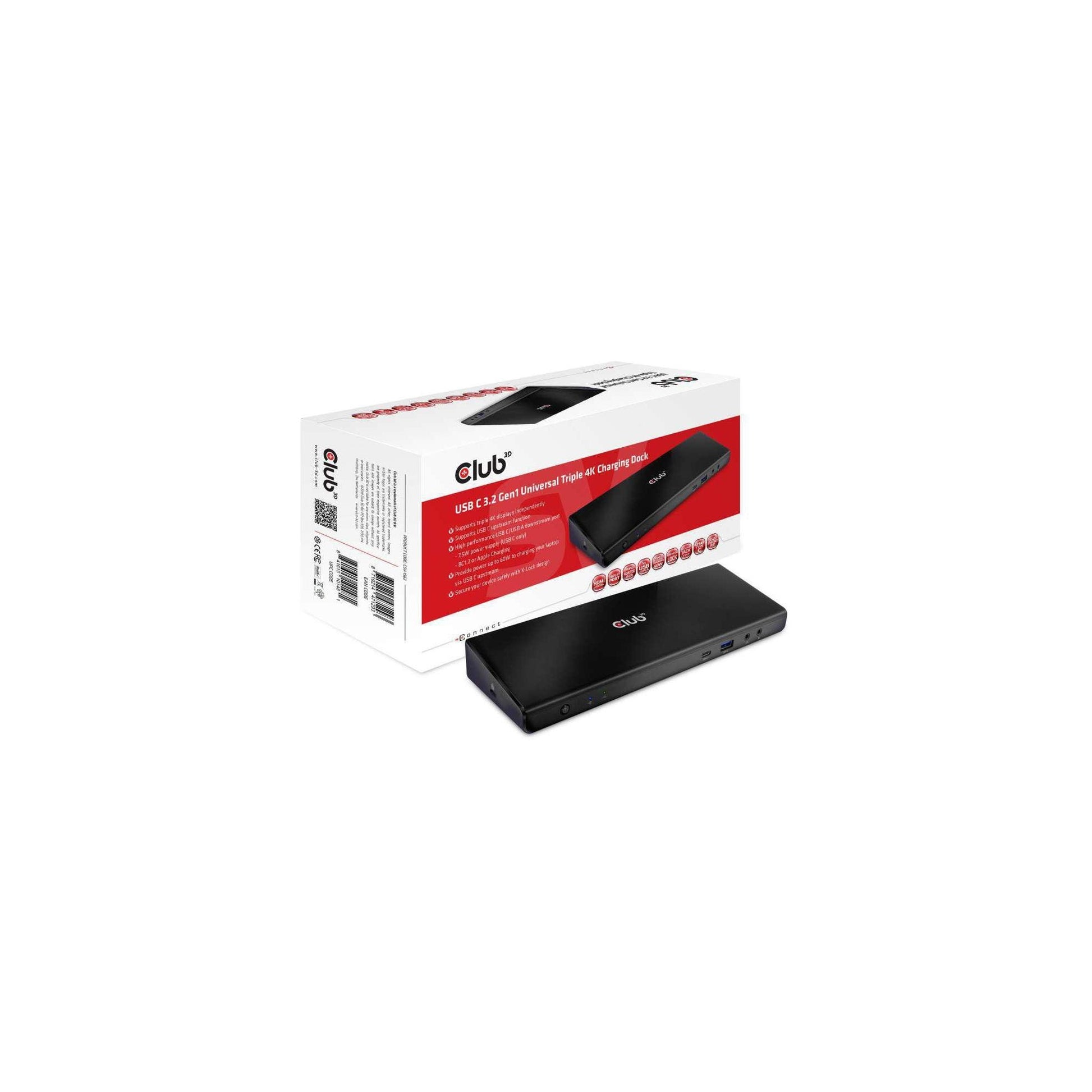 Club 3D, Dockingstation USB C 3.2 4k