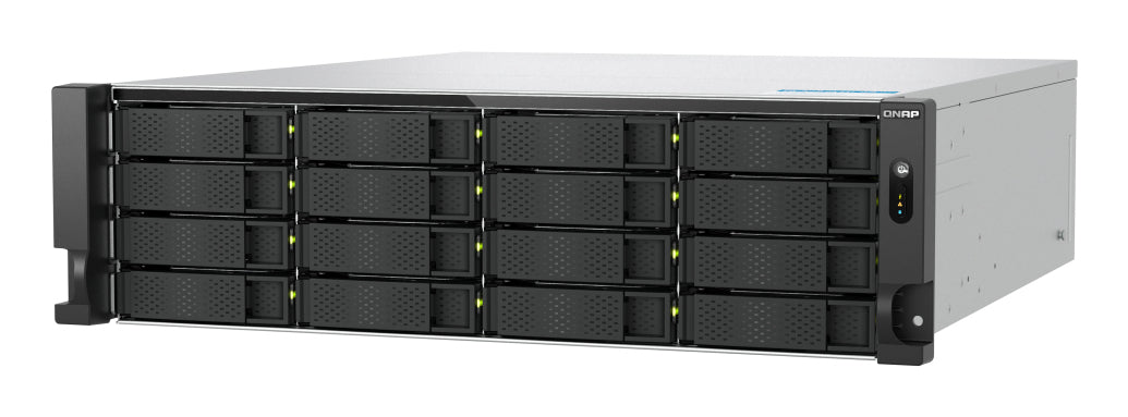 QNAP TS-H1677AXU-RP Speicherserver Rack (3U) AMD Ryzen™ 7 7745 32 GB DDR5 0 TB QNAP QTS Schwarz, Grau