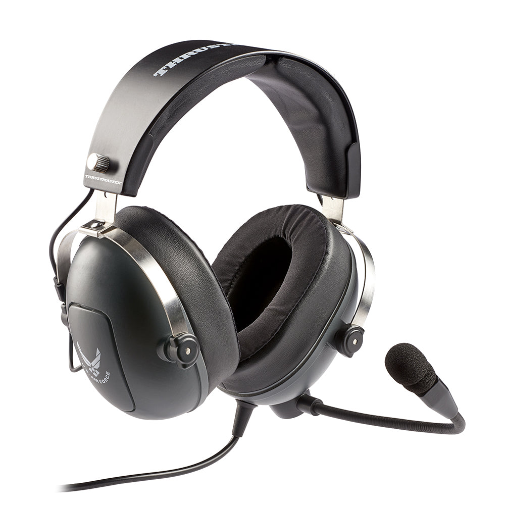 Thrustmaster T.Flight U.S. Air Force Kopfhörer Kabelgebunden Kopfband Luftfahrt-Luftverkehrskontrolle Schwarz, Grau