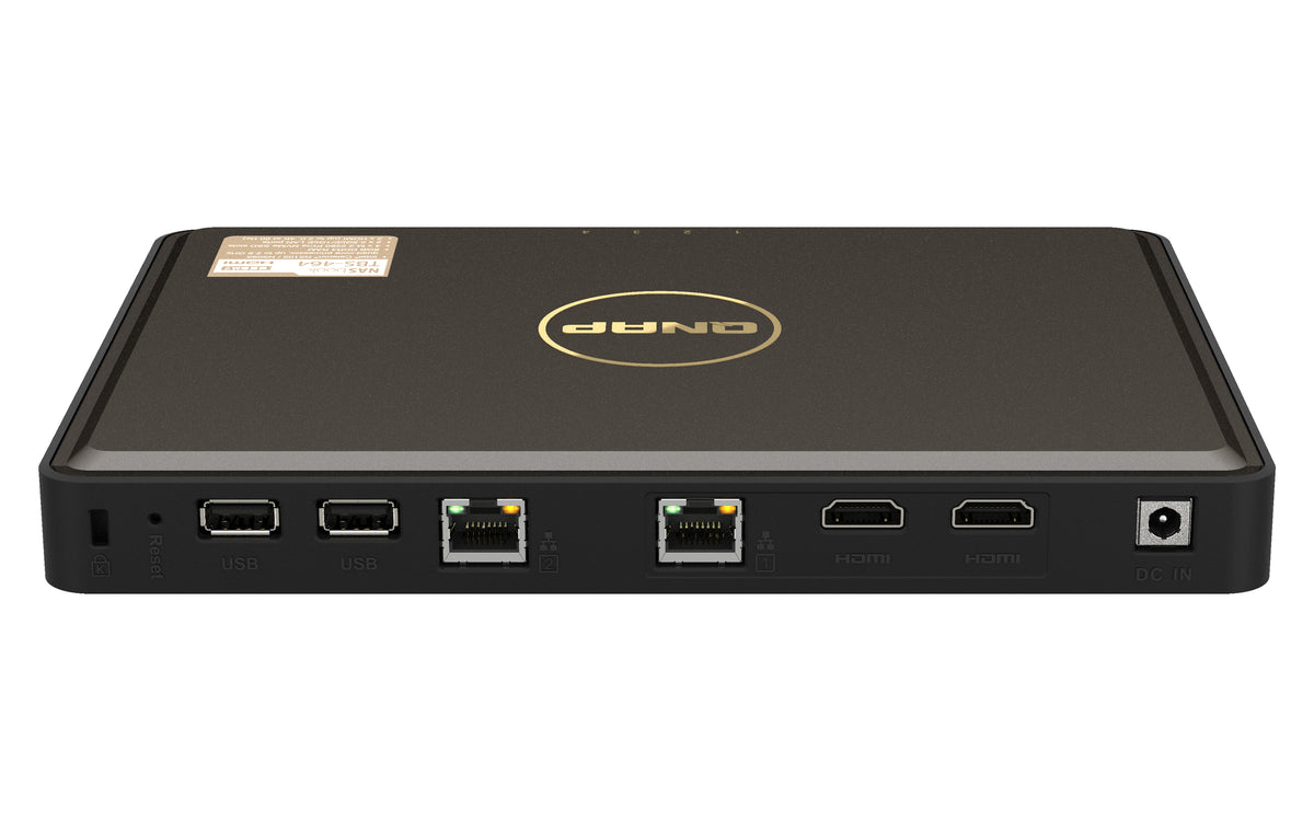 QNAP TBS-464 NAS Desktop Intel® Celeron® N5105 8 GB DDR4 0 TB QNAP Turbo System Schwarz